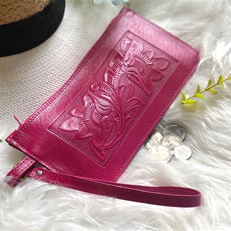 Leather Wristlet Wallet Wristlet Wallet Women Woman Wallet