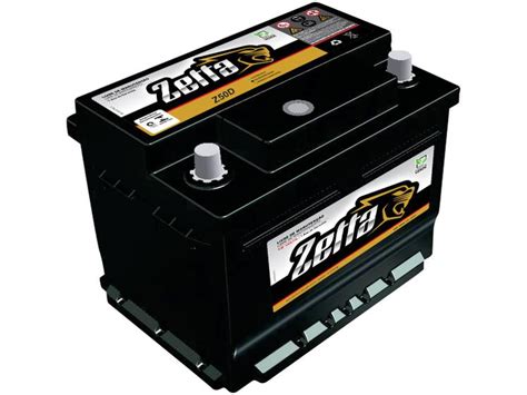 Bateria De Carro Zetta Flooded Advanced 50ah 12v Polo Positivo Z50d