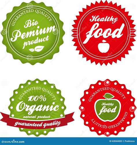 Organic labels collection stock vector. Illustration of element - 63044083