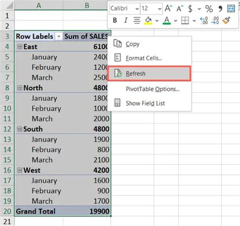 How To Refresh A Pivot Table In Microsoft Excel Navhow