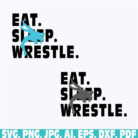 Eat Sleep Wrestle Svg Png Wrestling Wrestling Usa Flag Svg American