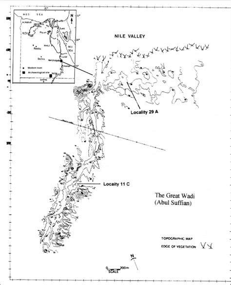 Map of Hierakonpolis concession shows locations HK 29A, HK 11C ...