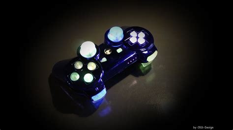 Custom Ps3 Controller Blue Chromed Rainbow By Cks Design Full Hd Youtube