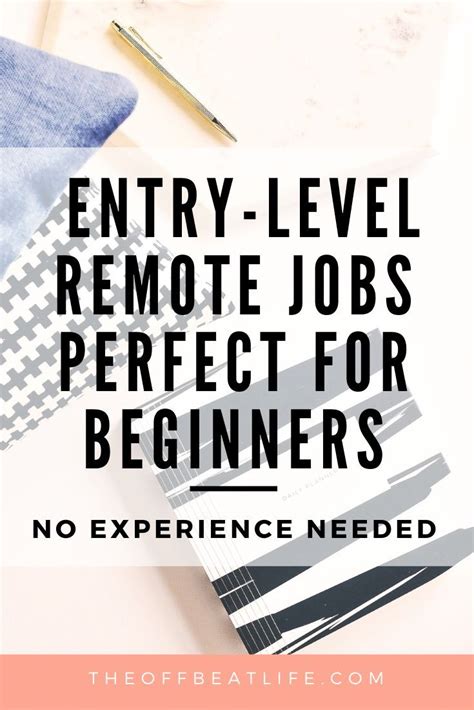 Entry Level Remote Jobs Perfect For Beginners No Experience Required