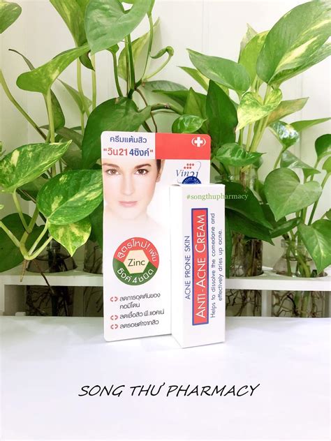 Vin 21 Anti Acne Cream Kem TrỊ MỤn TrỨng CÁ Nhà Thuốc Song Thư