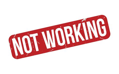 Not Working Rubber Stamp Seal Vector 24484470 Vector Art At Vecteezy