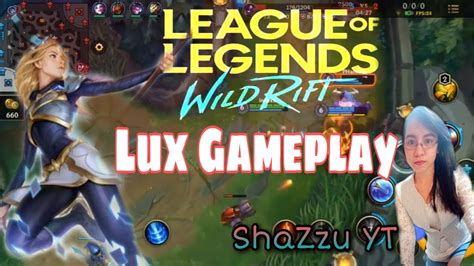 My First Time Playing Lux League Of Legends Wildrift😂 Youtube