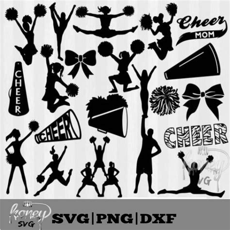 Cheerleader Svg Cheer Svg Cheerleading Svg Cheer Svg Files Svg Dxf