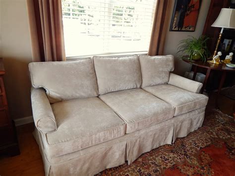 Pam Morris Sews Velvet Sofa Slipcover