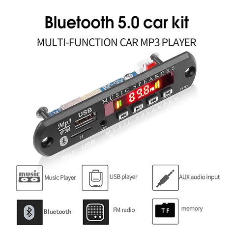 Kebidu Bluetooth Mp Decoder Board Dc V V Fm Radio Module