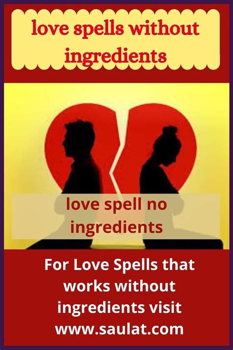 Love Spells Without Ingredients Love Spell No Ingredients Love Spells