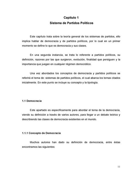 Sistema De Partidos Politicos Capítulo 1 Sistema De Partidos Políticos Este Capítulo Trata