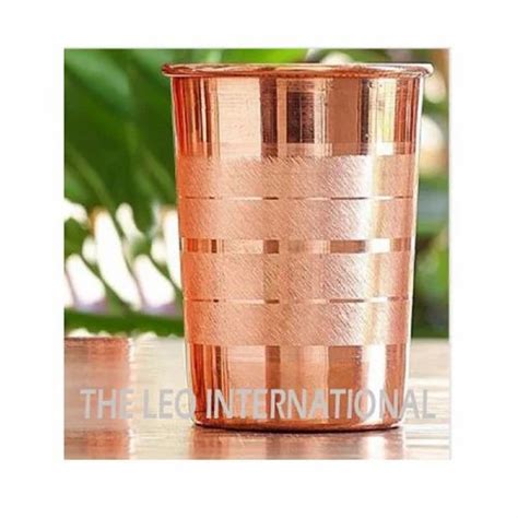 Br Pure Copper Luxury Design Glass Tumbler Cup Ml At Rs