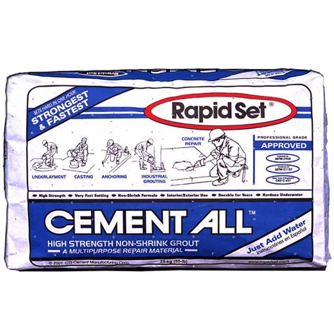 Rapid Set Cement All Niagara Machine Inc Online Store