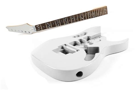 White Basswood Jem Electric Guitar Diy Kit Clandestine Guitars