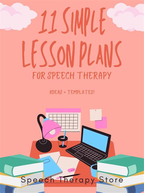 11 Simple Lesson Plans For Speech Therapy Ideas Templates Speech Therapy Store