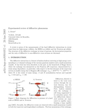 Fillable Online Cdsweb Cern Experimental Review Of Diffractive