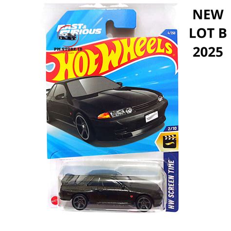 Jual Hot Wheels Nissan Skyline GT R BNR32 Hitam Fast Furious Shopee Indonesia