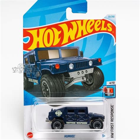 เบอร HUMVEE Hummer Blue Mattel Hot Wheels Alloy รถสปอรตขนาดเลก