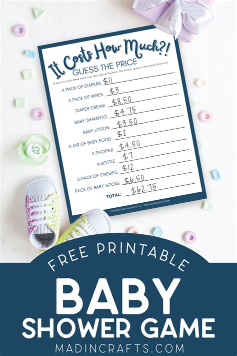 FREE PRINTABLE BABY SHOWER GAME Entertaining Mad In Crafts