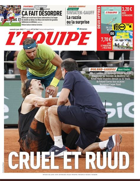 L'équipe went in with their cover 😂 : r/tennis