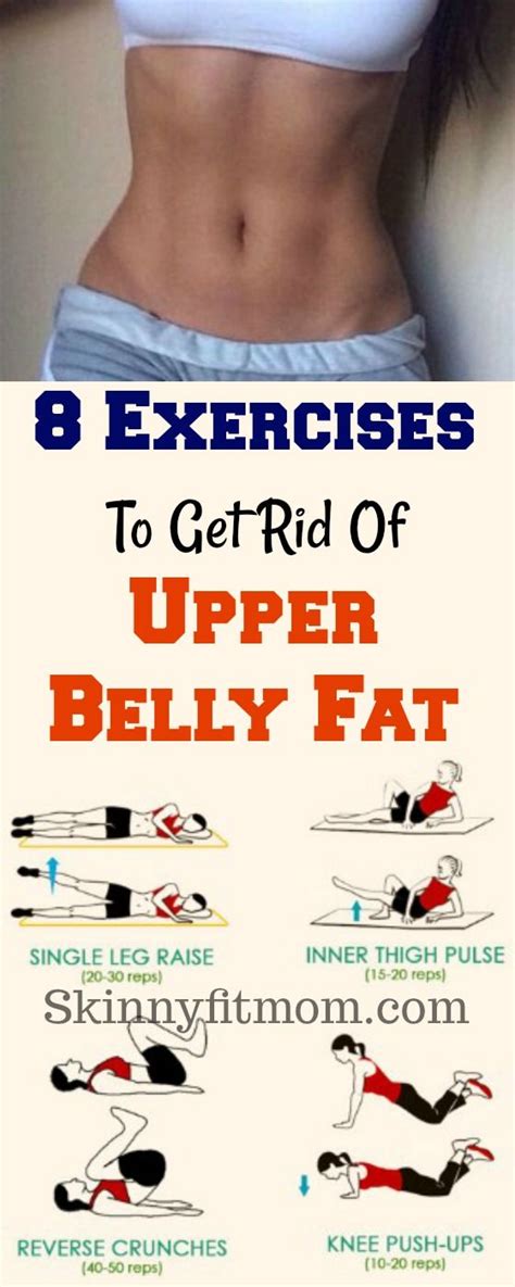 8 Best Exercises To Burn Upper Belly Fat Exercises Fat And Burn