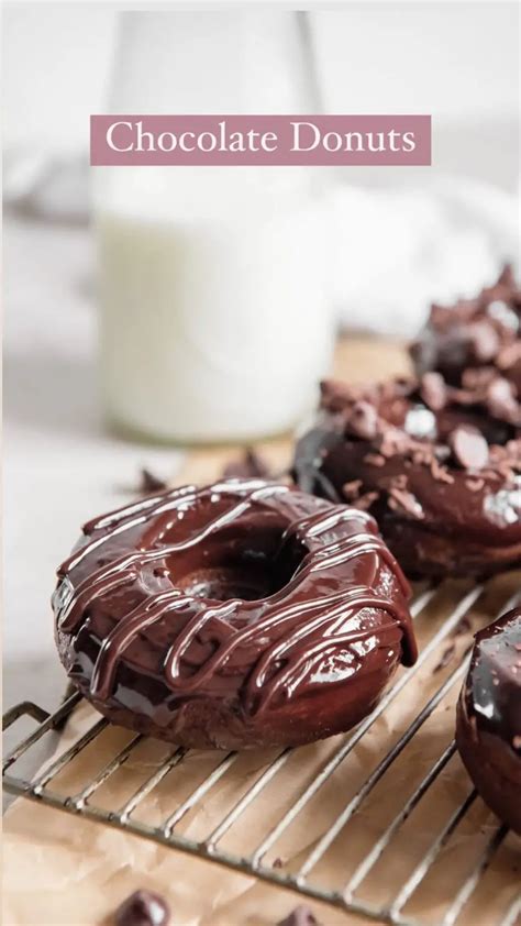 Chocolate Espresso Donuts With Chocolate Glaze From 📌pin To Plate🍰