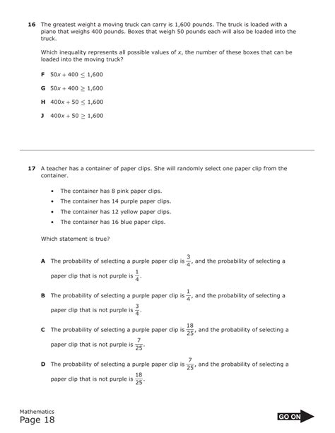 Texas May 2021 Staar Grade 7 Mathematics Reference Materials Fill Out