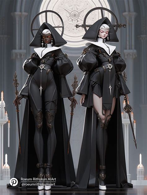 The Nun Futuristic Fashion In 2024 Female Character Design Army