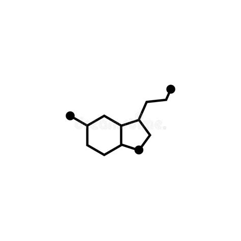 Dopamine And Serotonin Molecular Structure Neurotransmitter Molecule