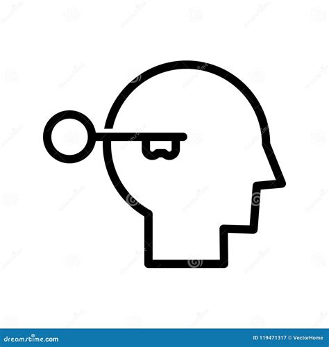 Open Your Mind Icon Vector Illustration Stock Vector Illustration Of