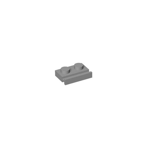 Lego Medium Stone Gray Plate X With Door Rail Brick Owl