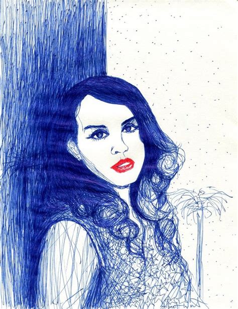 Blue Ink Pen 85x11 Rart