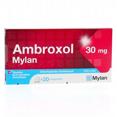 AMBROXOL 30mg 20 comprimés Médicament conseil Pharmacie Prado Mermoz