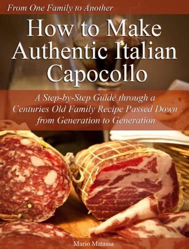 Amazon How To Make Authentic Italian Capocollo A Stepbystep