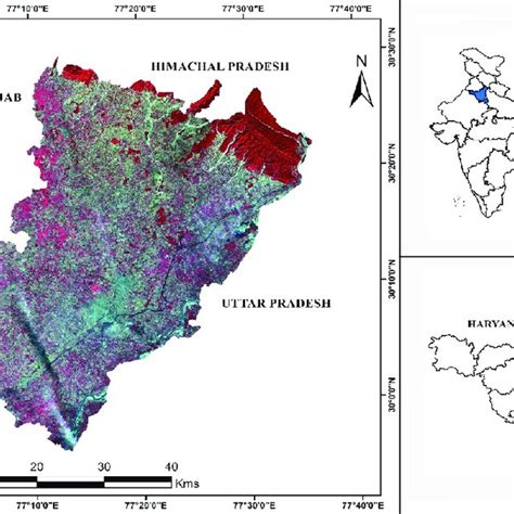 Location map of the Yamuna Nagar District, Haryana | Download Scientific Diagram