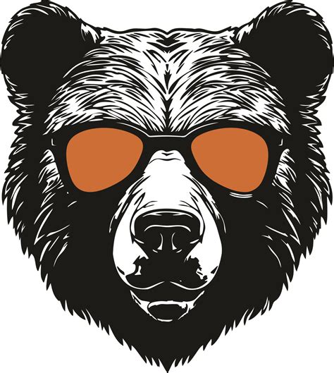 Cool Bear In Sunglasses Vector Art At Vecteezy