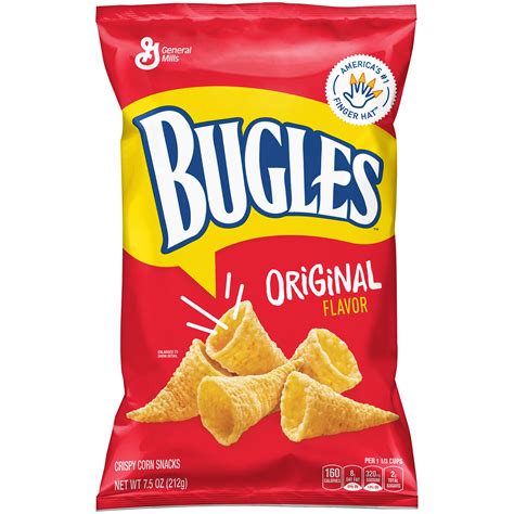 General Mills Bugles Corn Snacks, Crispy, Original Flavor, 7.5 oz (212 ...