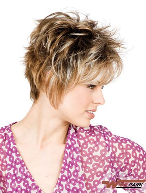 New 8 Inch Straight Blonde With Bangs Short Wigs