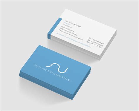 Business Card Design Customer Tax Consultant Designer