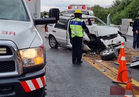 Mujer Queda Prensada Tras Choque En La Autopista Tlaxcala Puebla