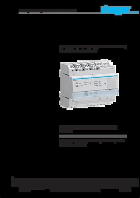 Energiemanagement Controller Flow Xem Hager