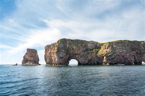 Perce Rock in Canada 19939792 Stock Photo at Vecteezy