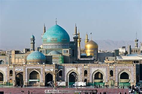 Blue And Gold Domes Of Shrine In Mashhad C Alfred Molon Shrine