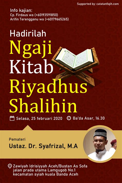 Ngaji Kitab Riyadhus Shalihin Catatan Fiqih