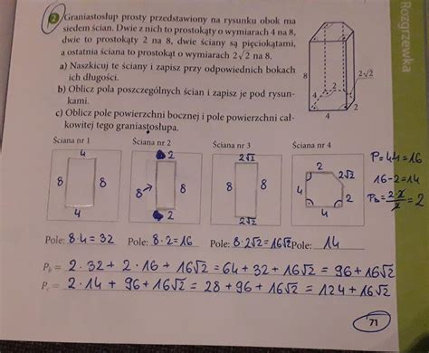 Graniastos Up Prosty Przedstawiony Na Rysunku Obok Ma Siedem Cian