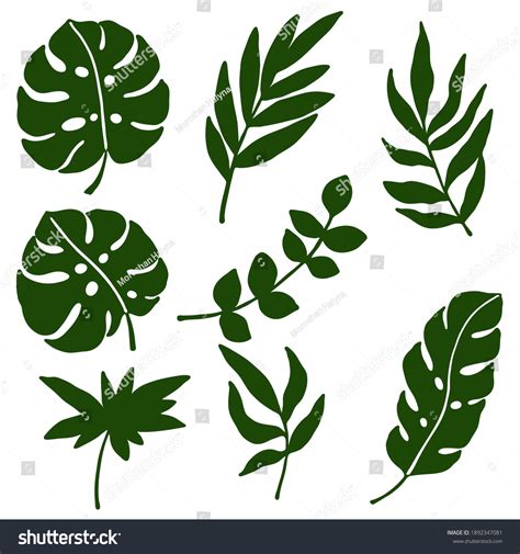 Printable Tropical Leaf Stencil Printable Word Searches, 52% OFF