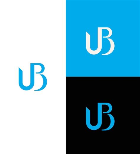 Premium Vector Ub Bu Letter Logo Identity Sign Symbol Template