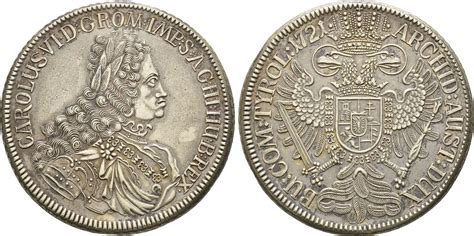 Habsburg Taler Lauer Fälschung 19 Jhrh 1721 Karl VI 1711 1740 f vz