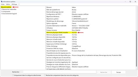 Conna Tre La Quantit De M Moire Vive Ram Install E Dans Son Pc